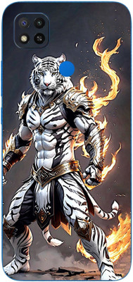 mehra Poco C31 Fighter lion 3D Premium Full Back & Side Coverage Theme Mobile Skin(Multicolor)