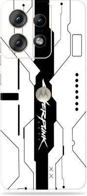 WeCre8 Skin's motorola edge 50 pro Premium Vinyl Mobile Skin (Multicolor) Mobile Skin(Simple-White-Cyber)