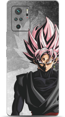 VYBE The Smart Choice Redmi Note 10 Goku Mobile Skin Mobile Skin(Tea rose (Red) 26)