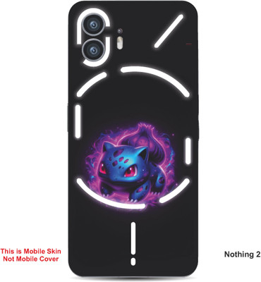 VYBE The Smart Choice Nothing 2 Bulbasaur Pokemon Embossed Mobile Skin(Warm Purple A2)