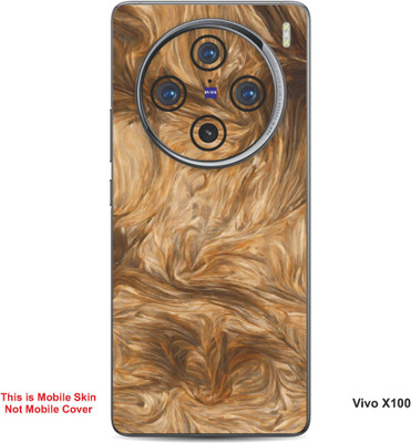 VYBE The Smart Choice Vivo X100 Abstract Embossed Mobile Skin(Brown Sugar 18)