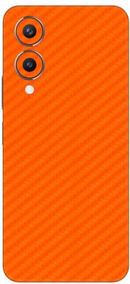 Vcare GadGets Y28 5G Mobile Skin(Fiber Carbon Orange)