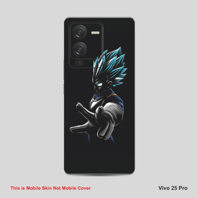 VYBE The Smart Choice Vivo 25 Pro Goku Mobile Skin Mobile Skin(Alabaster Black B3)