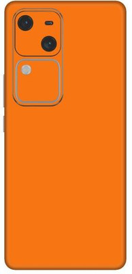 Vcare GadGets Orange Glossy V30 5G Mobile Skin(Orange Glossy)