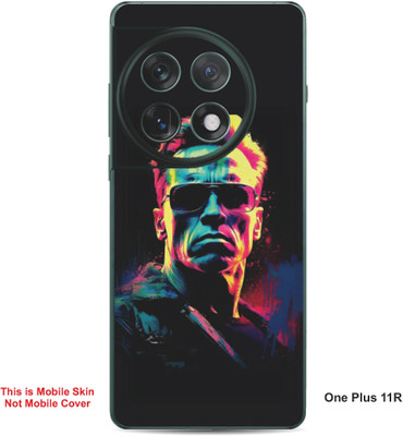 VYBE The Smart Choice One Plus 11R Abstract Embossed Mobile Skin(Dust Storm A12)