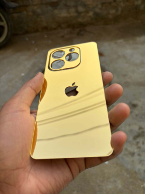 TWUAOP INFINIX SMART 8 5G BACK PANNEL ACRYLIC SHEET Mobile Skin(Gold)