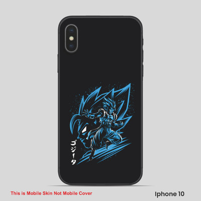 VYBE The Smart Choice iPhone 10 Goku Embossed Mobile Skin(Deep Coffee 12)