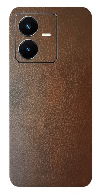 Pochanki Vivo Y22 Mobile Skin(Ultra Super Choco Brown Leather Skin With Matte Finish.)