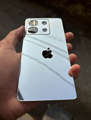 TWUAOP REDMI NOTE 13 PRO 5G MOBILE SKIN MIRROR BACK PANNEL ACRYLIC SHEEL Mobile Skin(Silver)