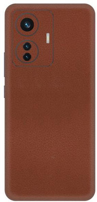 Vcare GadGets iQOO Z6 Pro 5G Leather Brown Back Side Premium Mobile Skin(Leather Brown)