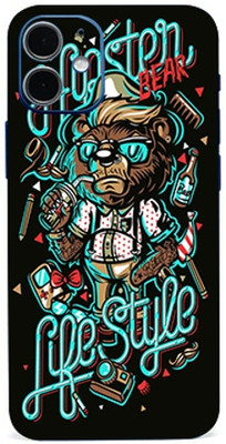 AsSkin iphone 12 Mini Mobile Skin(Hipster Bear Skin With Gloss Matte Finish)