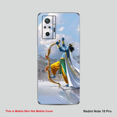 VYBE The Smart Choice Redmi Note 10 Pro Shree Ram Embossed Mobile Skin(Multicolora104)
