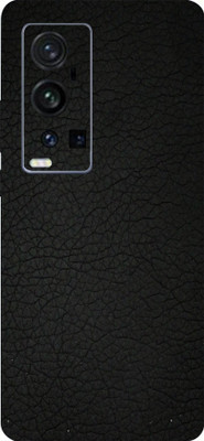 BUGGU Vivo X60 Pro Plus, vivo X60 Pro+ Mobile Skin(Ultra Super Coal Black Leather Skin With High Mattte Finish.)