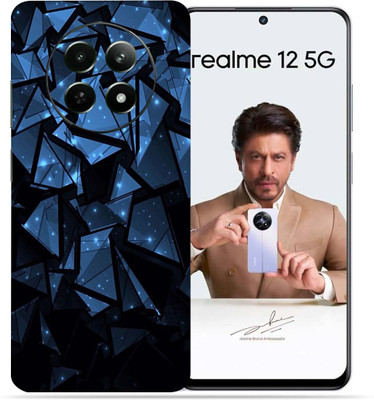 OggyBaba Realme 12 5g Mobile Skin(Blue Poly)