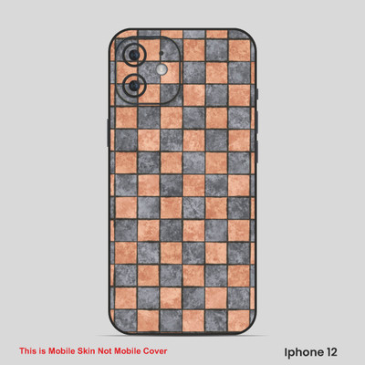 VYBE The Smart Choice iPhone 12 Pattern Mobile Skin(Osla Grey 2)