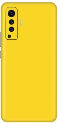 Vcare GadGets Vivo X50 Mobile Skin(Yellow Matte)