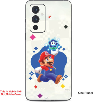 VYBE The Smart Choice One Plus 9 Super Mario Embossed Mobile Skin(Mid Blue 19)