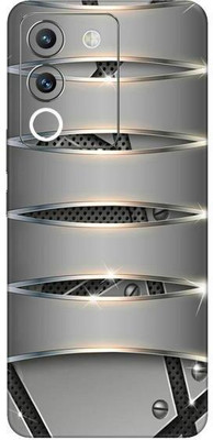 Vcare GadGets steel silver shine Vivo Y200 5G Mobile Skin(Multicolor)