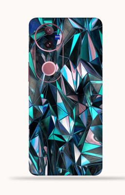 OggyBaba OggyBaba Vivo V50 5g Mobile Skin(Polygon-blue)