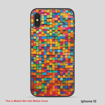 VYBE The Smart Choice iPhone 10 Pattern Mobile Skin(Mint Green , Multi Colour 4)
