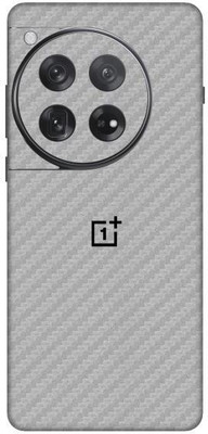 Vcare GadGets Fiber Carbon Silver OnePlus 12 5G With Logo Mobile Skin(Fiber Carbon Silver)