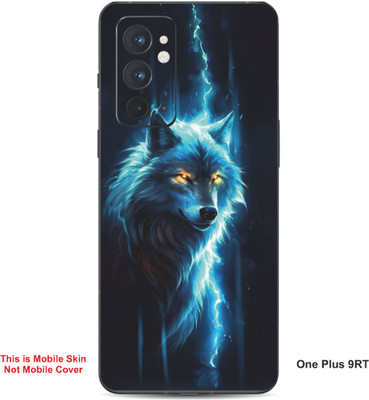 VYBE The Smart Choice One Plus 9RT Wolf Embossed Mobile Skin(Curious Blue 28)