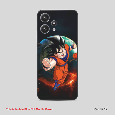 VYBE The Smart Choice Redmi 12 Goku Mobile Skin Mobile Skin(Dark Jungle Green A17)