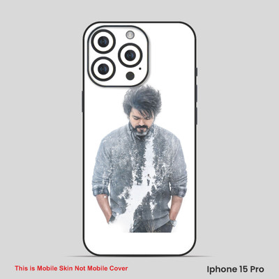VYBE The Smart Choice iPhone 15 Pro Vijay Thalapathy Mobile Skin(French Grey 11)