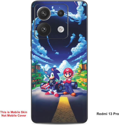 VYBE The Smart Choice Redmi 13 Pro Sonic & Super Mario Embossed Mobile Skin(Blueberry A1)