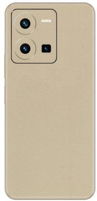Vcare GadGets Y35 2022 Cream Leather Back Side Premium Mobile Skin(Cream Leather)