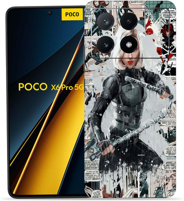 WeCre8 Skin's WeCre8 Skin's POCO X6 Pro 5G Mobile Skin(Black Widow Comic)