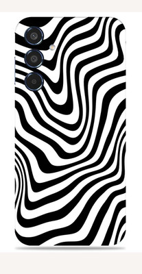 SkinoMania Samsung Galaxy M35 5G Mobile Skin(Waves Black AND White)