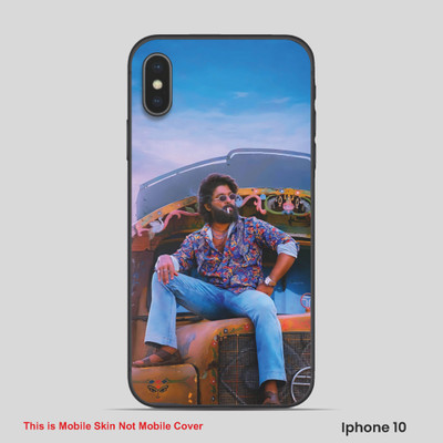 VYBE The Smart Choice iPhone 10 Allu Arjun Mobile Skin(Celestial Blue 6)