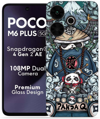 OggyBaba OggyBaba Poco M6 Plus 5g Mobile Skin(Ninja-Panda)