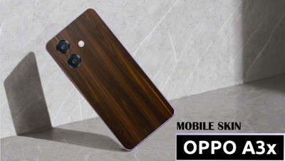 BUGGU OPPO A3x 5G Mobile Skin(Ulltra SuperMahogany Wood Skin With High Matte Finish., Mobile Skin (Back+Side+Camera))