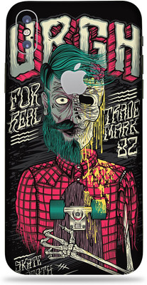 TJ CREATION Apple iPhone X, Apple iPhone X Mobile Skin(Ultra Super Death Illustration Skin With High Matte Finish., Mobile Skin (Back+Side+Camera))