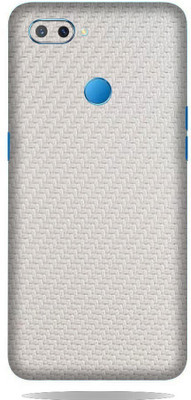 TJ CREATION Realme U1 Mobile Skin(Ultra Super White Carbon Fiber Skin With High Matte Finish., Mobile Skin (Back+Side+Camera))