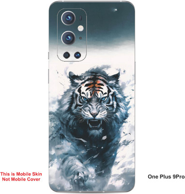VYBE The Smart Choice One Plus 9 Pro Tiger Embossed Mobile Skin(Titan White 26)