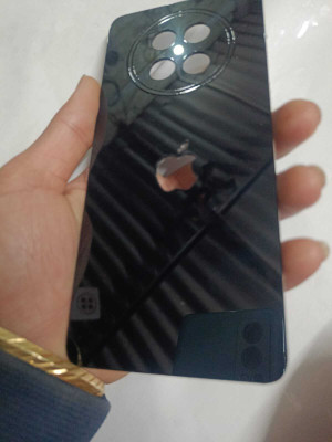 TWUAOP REALME 13 PRO PLUS 5G MIRROR BACK PANNEL ACRYLIC SHEET APPLE Mobile Skin(Black)