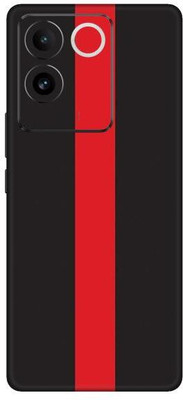 Vcare GadGets Red Stripe Vivo T2 Pro 5G Mobile Skin(Multicolor)