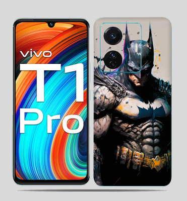 SkinoMania Vivo T1 Pro (5g) Mobile Skin(The Batman Art Multicolor Mobile skin)
