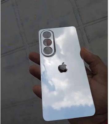 TWUAOP OPPO K12X 5G MOBILE SKIN ACRYLIC SHEET MIRROR BACK PANNEL APPLE Mobile Skin(Silver)