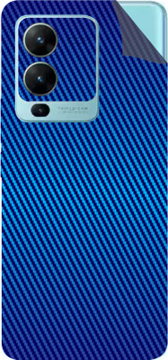 AsSkin Vivo V25 Pro 5G Mobile Skin(Ultra Super Matallic Blue Carbon Fiber With High Matte Finish.)