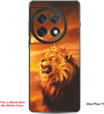 VYBE The Smart Choice One Plus 11 Lion Embossed Mobile Skin(Brownish Orange 32)