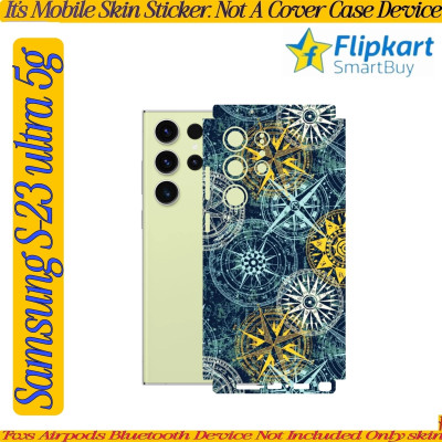 Flipkart SmartBuy samsung s23 ultra 5g mobile skin(back+side+camera)news_yellow_f7oe Mobile Skin(Multicolor)