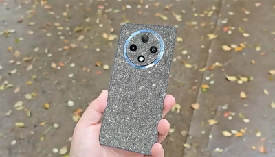 BUGGU OPPO F27 Pro+ Mobile Skin(Ulltra Super Sparkling Grey Glitter Skin With High Matte Finish., Mobile Skin (Back+Side+Camera)) BUGGU OPPO F27 Pro+ Mobile Skin(Ulltra Super Sparkling Grey Glitter Skin With High Matte Finish., Mobile Skin (Back+Side+Camera))