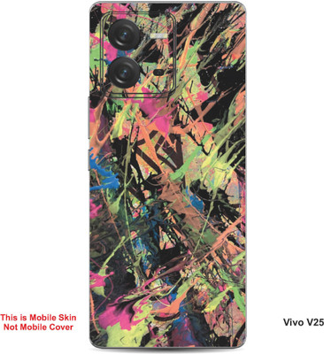 VYBE The Smart Choice Vivo V25 Art Embossed Mobile Skin(Donkey Brown 4)