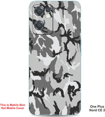VYBE The Smart Choice One Plus Nord CE 2 Camouflage Embossed Mobile Skin(Grey Nickel A17)
