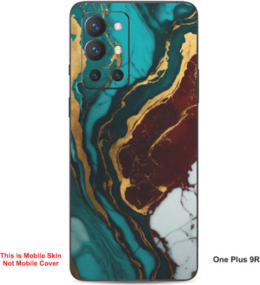 VYBE The Smart Choice One Plus 9R Abstract Embossed Mobile Skin(Brown Sugar A6)