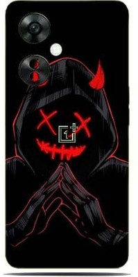 TJ CREATION One Plus Nord CE3 Lite, Black Devil, 1+ nord ce3 lite Mobile Skin(Ultra Super Black Devil {Multicolour} Skin With High Matte Finish)